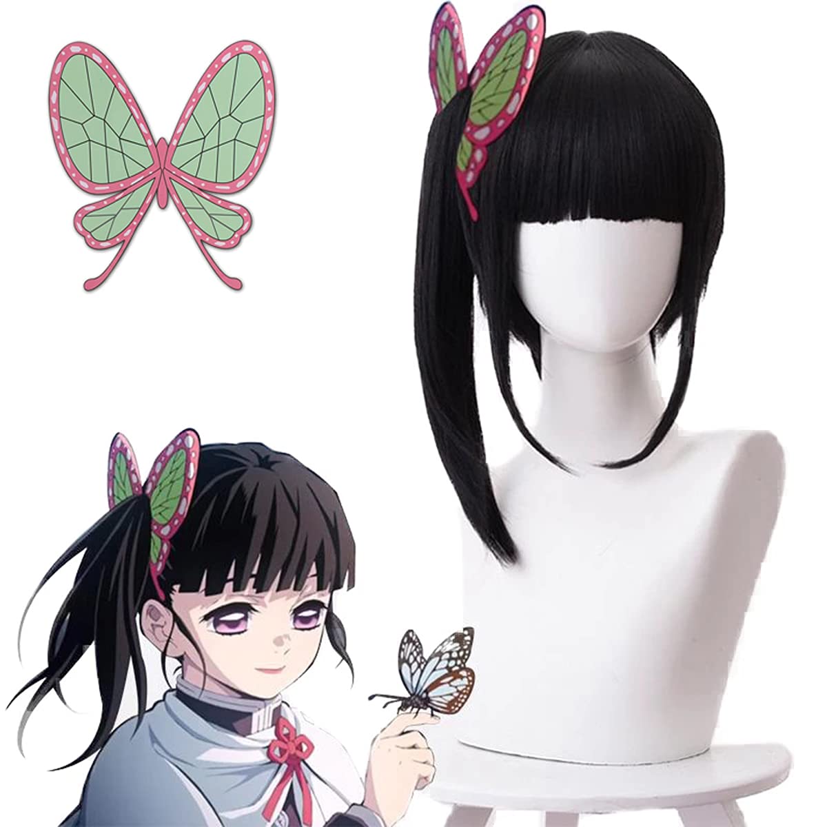 Produktbild von Tsuyuri Kanao Cosplay Perücke – Der geheimnisvolle Atem der Blüten in der Farbe wigs, Größe One Size - Jetzt erhältlich bei Tarduu.