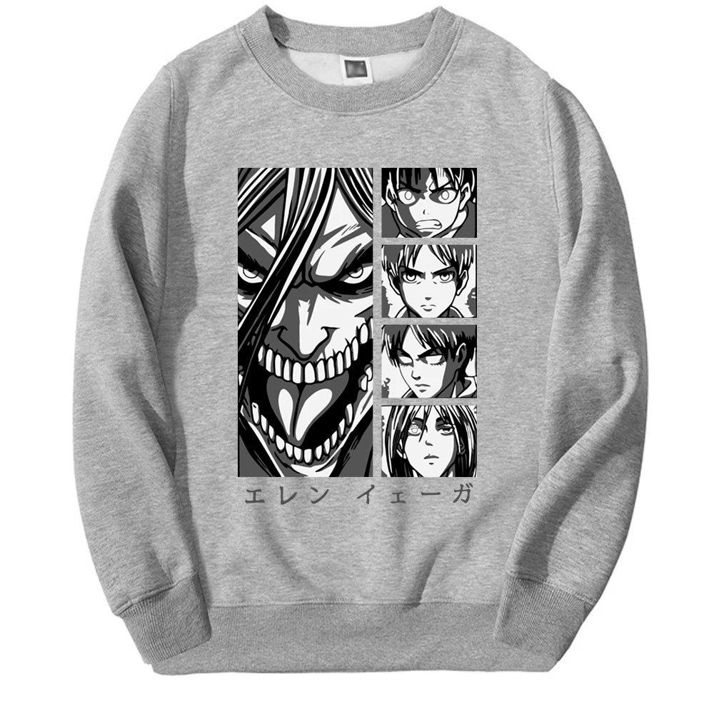 Produktbild von Attack on Titan Pullover – Eren in Titan-Form Edition in der Farbe Yellow, Größe XXXL - Jetzt erhältlich bei Tarduu.