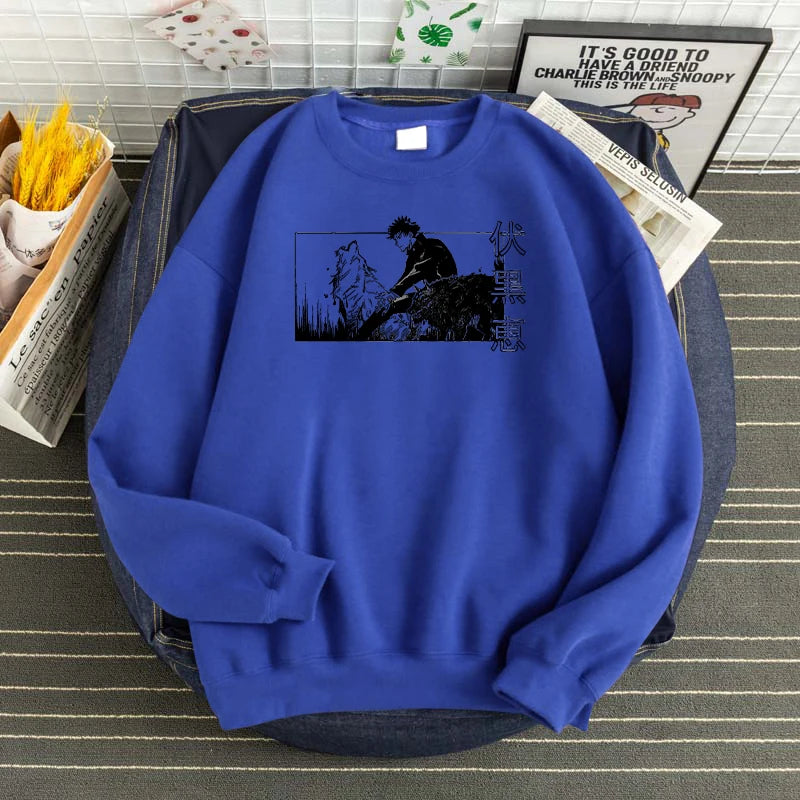 Produktbild von Jujutsu Kaisen Hoodie – Fushiguro Megumi Edition in der Farbe Yellow, Größe L - Jetzt erhältlich bei Tarduu.