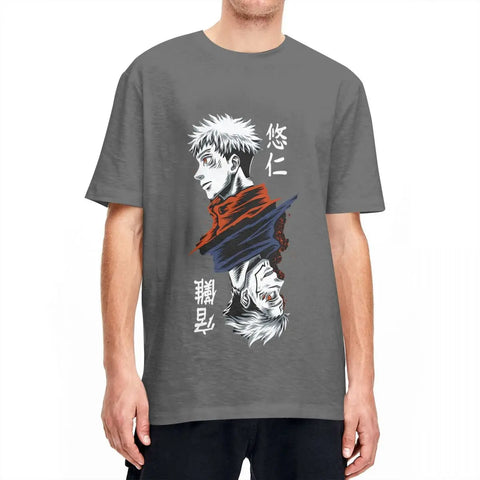 Produktbild von Yuji vs. Sukuna - Jujutsu Kaisen Charakter-T-Shirt in der Farbe black, Größe L - Jetzt erhältlich bei Tarduu.