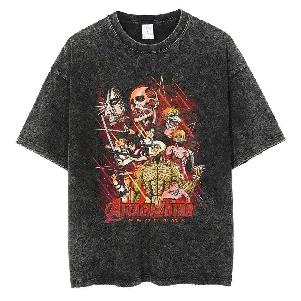 Produktbild von Attack on Titan Charakter T-Shirt – Stylisher Look in verschiedenen Farben in der Farbe 27, Größe XL - Jetzt erhältlich bei Tarduu.