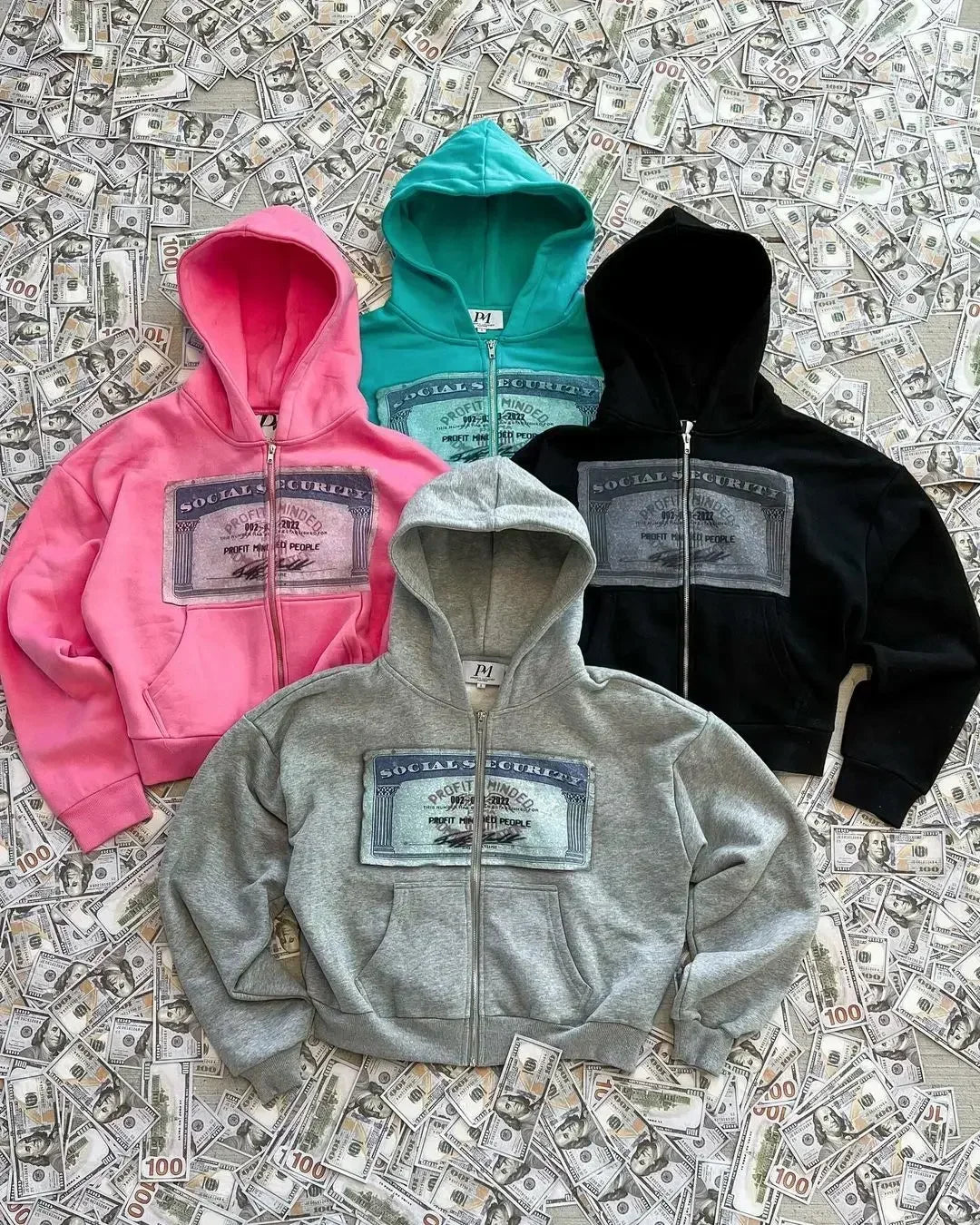 Hoodie met Y2K-print