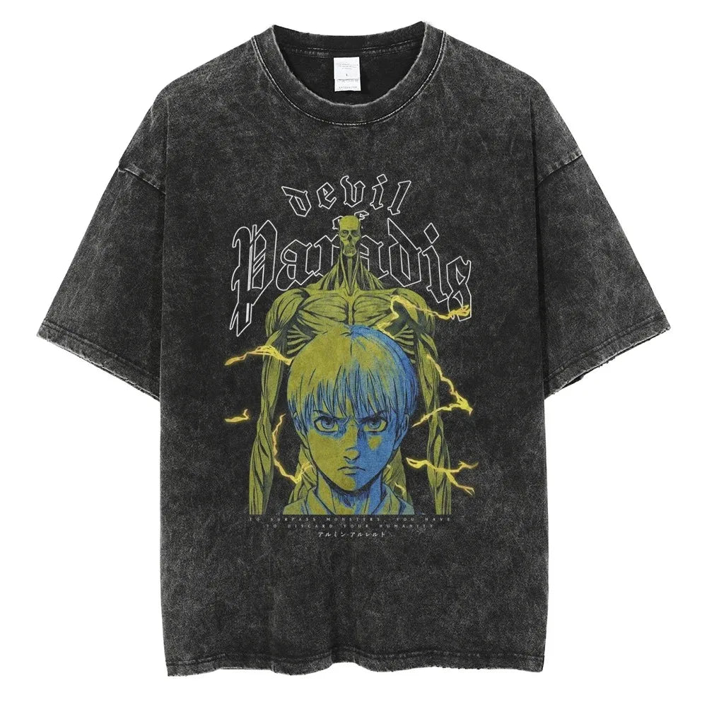 Produktbild von Attack on Titan Charakter T-Shirt – Stylisher Look in verschiedenen Farben in der Farbe 24, Größe XXL - Jetzt erhältlich bei Tarduu.