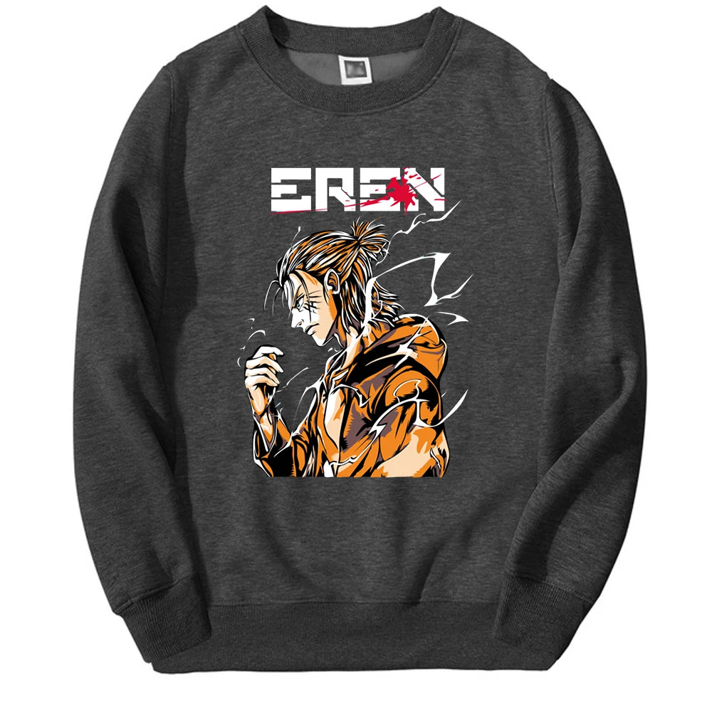 Produktbild von Attack on Titan Pullover – Eren Jäger Edition in der Farbe Black, Größe M - Jetzt erhältlich bei Tarduu.