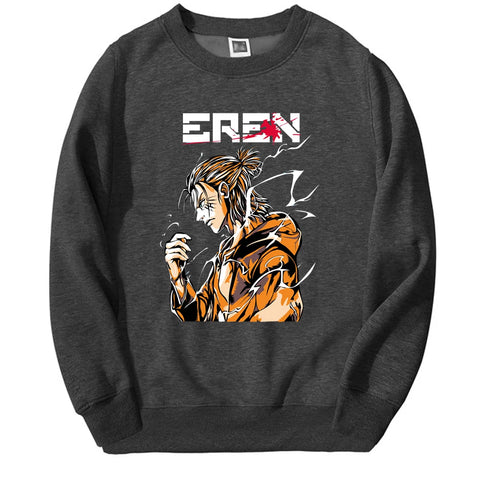 Produktbild von Attack on Titan Pullover – Eren Jäger Edition in der Farbe Black, Größe M - Jetzt erhältlich bei Tarduu.