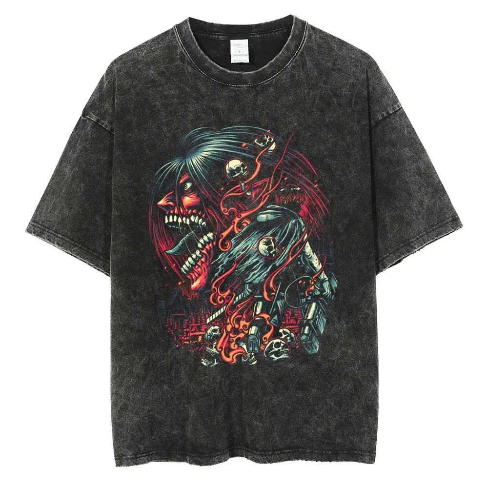 Produktbild von Attack on Titan Charakter T-Shirt – Stylisher Look in verschiedenen Farben in der Farbe 23, Größe XXL - Jetzt erhältlich bei Tarduu.