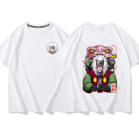 Produktbild von Anime T-Shirt "Jiraiya" aus Naruto – Stylisches Fan-Shirt für Anime-Liebhaber in der Farbe Purple, Größe M - Jetzt erhältlich bei Tarduu.