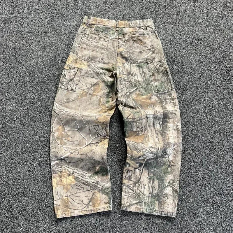 Pantalon cargo camouflage–Y2K New American Mainstream