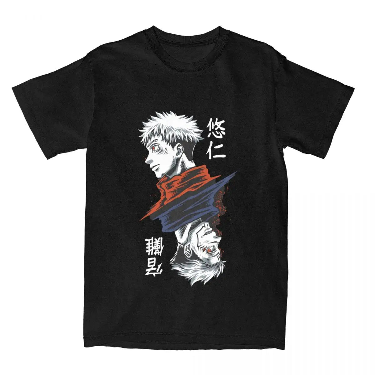 Produktbild von Yuji vs. Sukuna - Jujutsu Kaisen Charakter-T-Shirt in der Farbe black, Größe XXL - Jetzt erhältlich bei Tarduu.