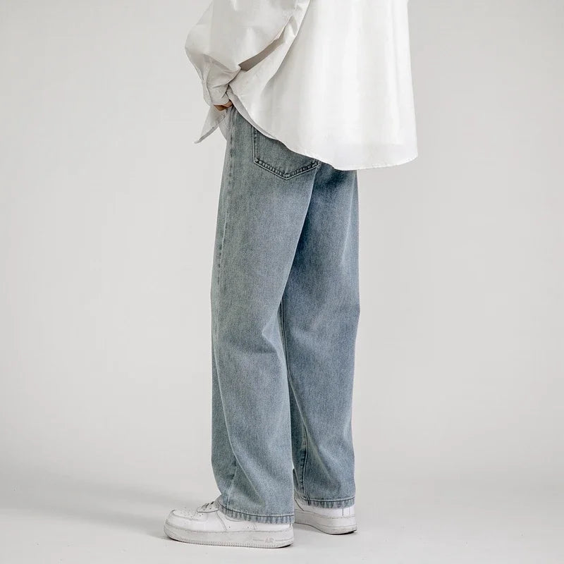 Jeans baggy coréens pour hommes