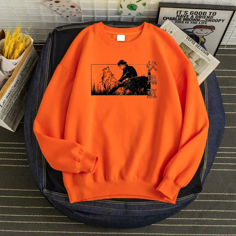 Produktbild von Jujutsu Kaisen Hoodie – Fushiguro Megumi Edition in der Farbe Yellow, Größe XL - Jetzt erhältlich bei Tarduu.