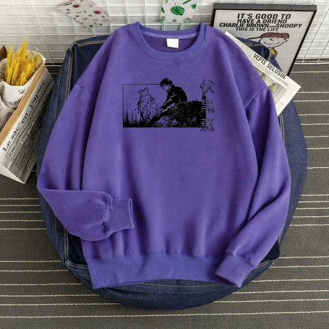 Produktbild von Jujutsu Kaisen Hoodie – Fushiguro Megumi Edition in der Farbe Purple, Größe XXL - Jetzt erhältlich bei Tarduu.