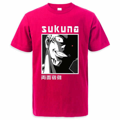 Produktbild von Jujutsu Kaisen T-Shirt – Sukuna Edition in der Farbe Blue, Größe S - Jetzt erhältlich bei Tarduu.