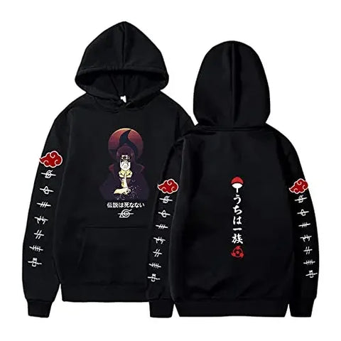 Produktbild von Itachi Uchiha Akatsuki Pullover – Mysteriöser Ninja-Style in der Farbe A05-021, Größe S - Jetzt erhältlich bei Tarduu.