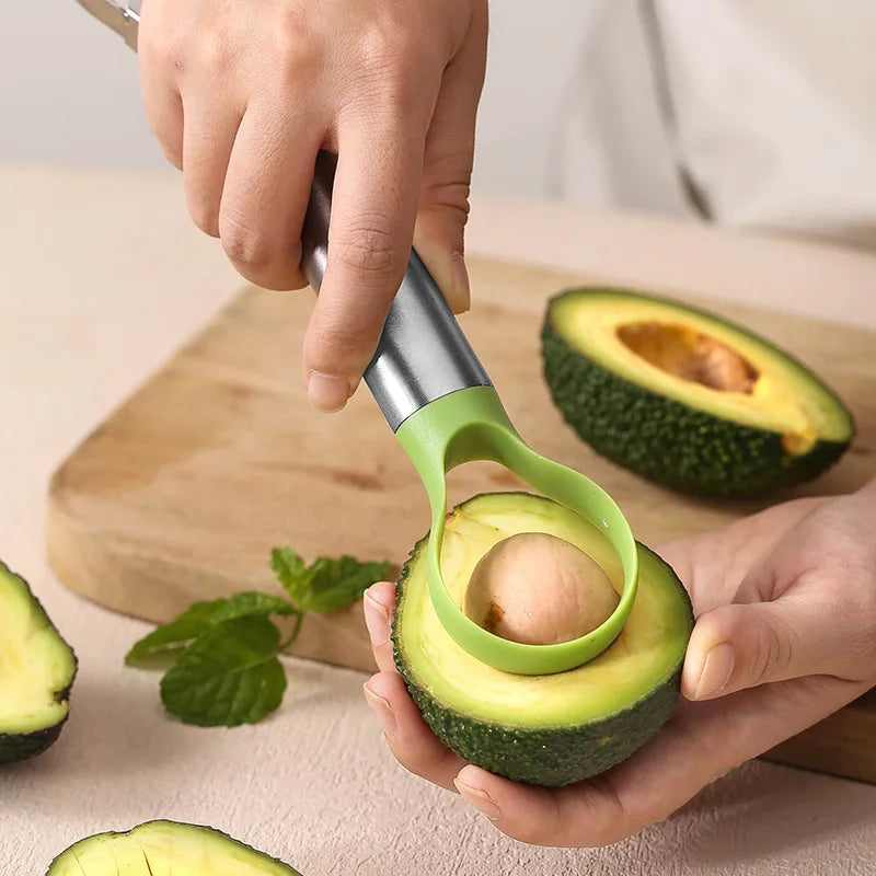 Cuchillo de acero inoxidable para aguacate – Cortador de frutas