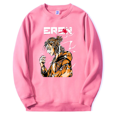 Produktbild von Attack on Titan Pullover – Eren Jäger Edition in der Farbe Blue, Größe XXXL - Jetzt erhältlich bei Tarduu.