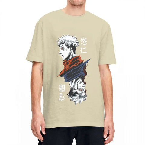 Produktbild von Yuji vs. Sukuna - Jujutsu Kaisen Charakter-T-Shirt in der Farbe black, Größe 5XL - Jetzt erhältlich bei Tarduu.