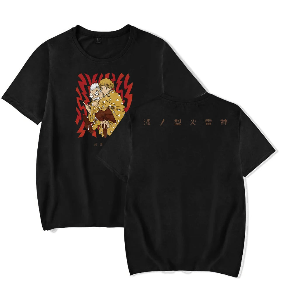 Produktbild von Demon Slayer T-Shirt – Zeige deine Fanliebe in der Farbe AF654C Khaki5, Größe L - Jetzt erhältlich bei Tarduu.