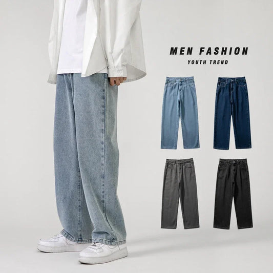 Jeans baggy coréens pour hommes