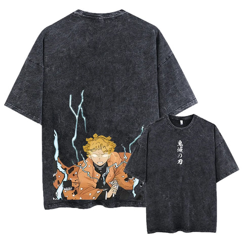 Produktbild von Demon Slayer T-Shirt – Zeige deine Fanliebe in der Farbe 8910152E Khaki1, Größe XXL - Jetzt erhältlich bei Tarduu.