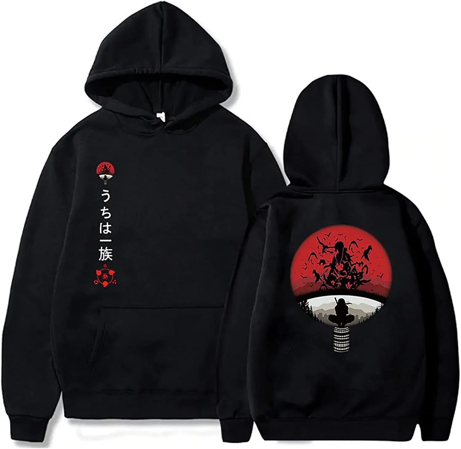 Produktbild von Itachi Uchiha Akatsuki Pullover – Mysteriöser Ninja-Style in der Farbe A05-020, Größe XS - Jetzt erhältlich bei Tarduu.