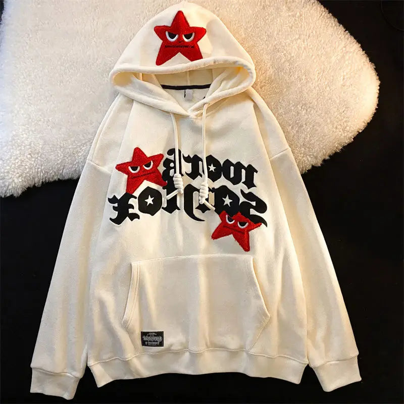 Amerikanisch inspirierter Hoodie Y2K