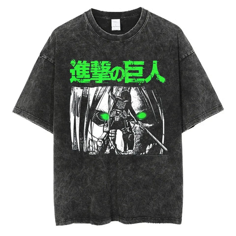 Produktbild von Attack on Titan Charakter T-Shirt – Stylisher Look in verschiedenen Farben in der Farbe 24, Größe L - Jetzt erhältlich bei Tarduu.