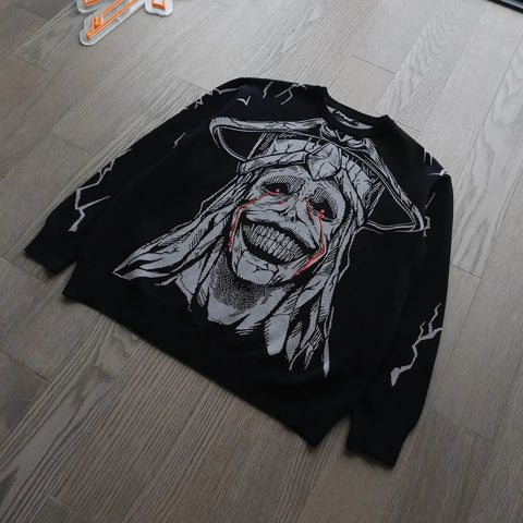 Produktbild von Solo Leveling Pullover – Statue of God in der Farbe black, Größe L - Jetzt erhältlich bei Tarduu.