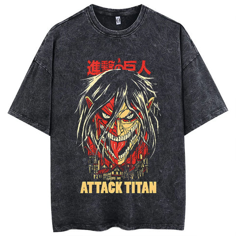 Produktbild von Attack on Titan T-Shirt – Ideal für wahre Enthusiasten in der Farbe Black6, Größe L - Jetzt erhältlich bei Tarduu.