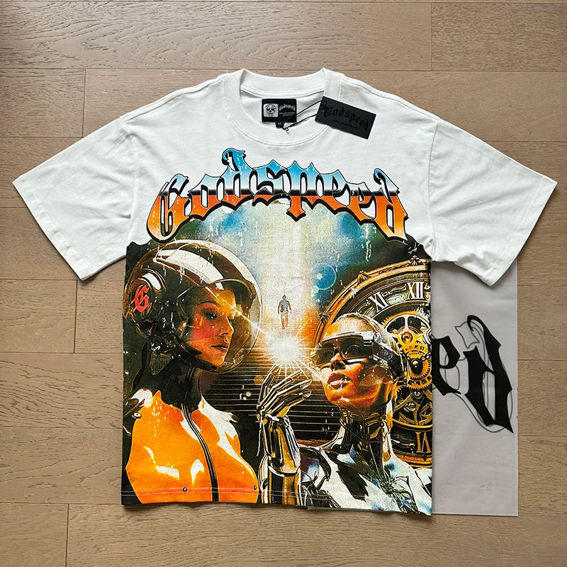 T-shirt Godspeed–Mode américaine