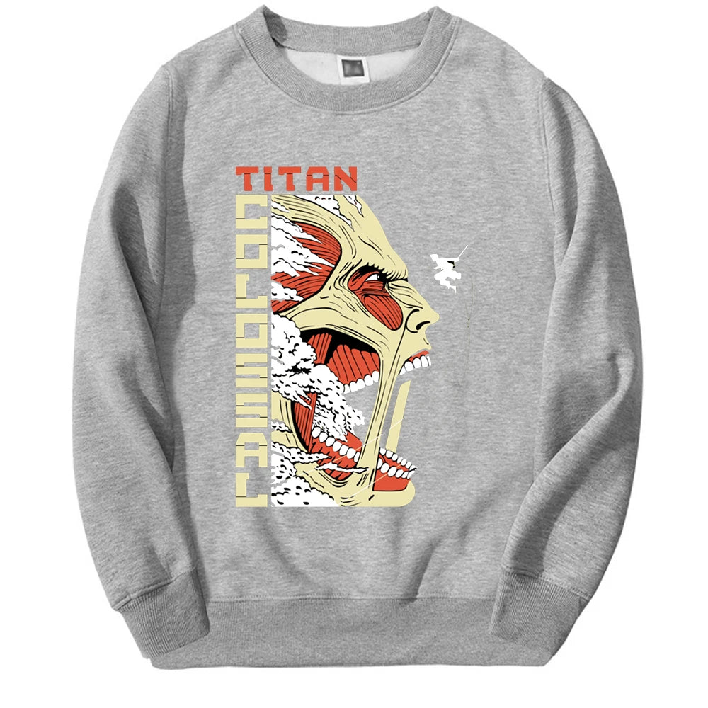 Produktbild von Attack on Titan Pullover – Bertholdt als Kolossaler Titan Edition in der Farbe Dark Gray, Größe XXL - Jetzt erhältlich bei Tarduu.