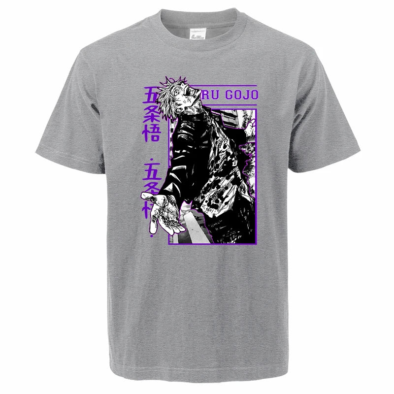 Produktbild von Jujutsu Kaisen T-Shirt – Satoru Gojo Limitless Edition in der Farbe Blue, Größe XXL - Jetzt erhältlich bei Tarduu.