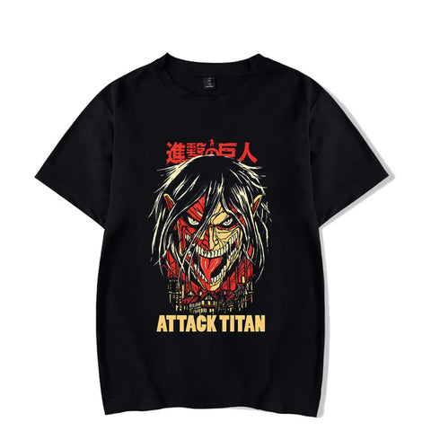 Produktbild von Attack on Titan T-Shirt – Ideal für wahre Enthusiasten in der Farbe Black6, Größe S - Jetzt erhältlich bei Tarduu.