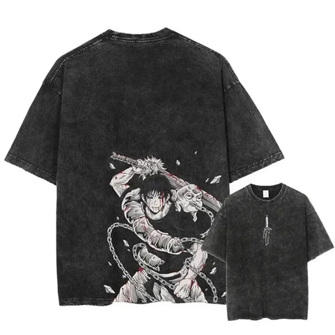 Produktbild von Jujutsu Kaisen T-Shirt – Zeige deine Fanliebe für Toji in der Farbe 3, Größe XXL - Jetzt erhältlich bei Tarduu.