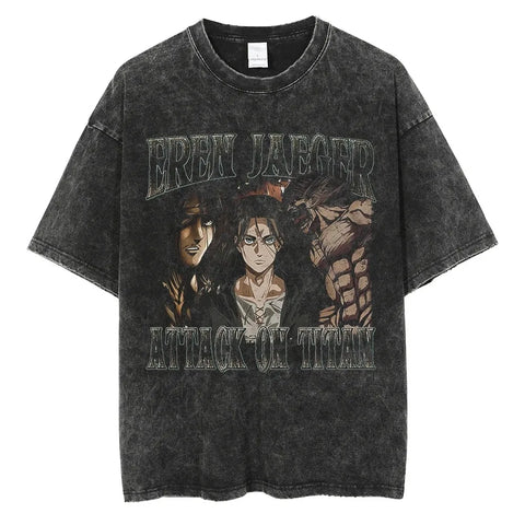 Produktbild von Attack on Titan Charakter T-Shirt – Stylisher Look in verschiedenen Farben in der Farbe 23, Größe XXXL - Jetzt erhältlich bei Tarduu.