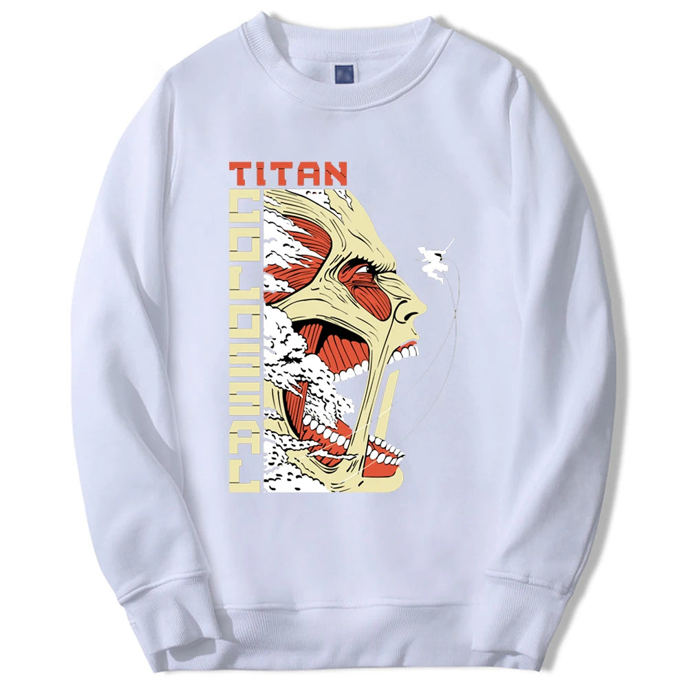 Produktbild von Attack on Titan Pullover – Bertholdt als Kolossaler Titan Edition in der Farbe Dark Gray, Größe XXXL - Jetzt erhältlich bei Tarduu.