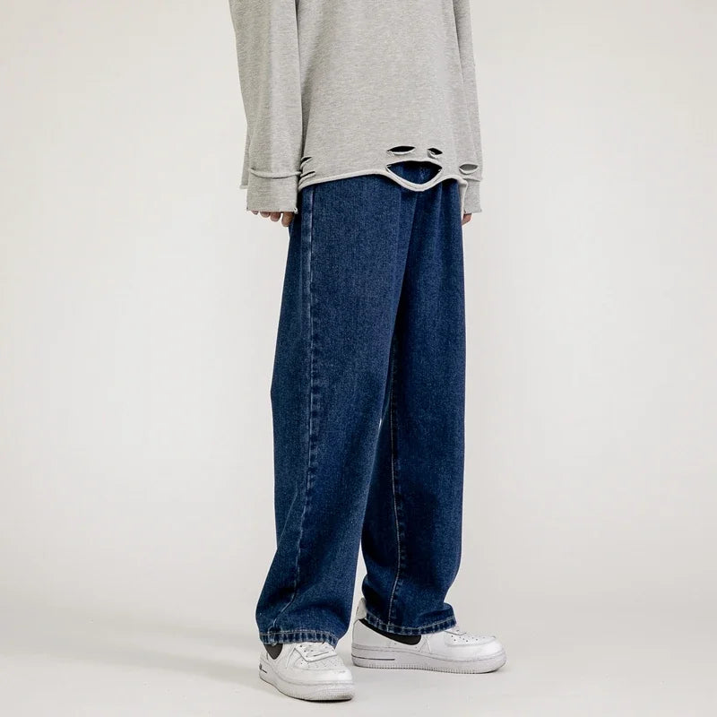 Jeans baggy coréens pour hommes