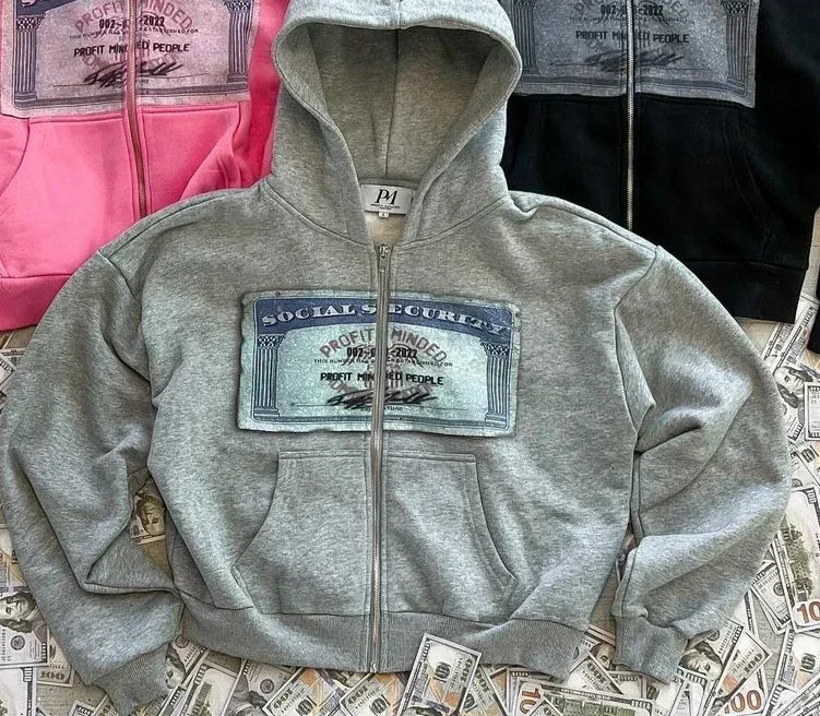 Hoodie met Y2K-print