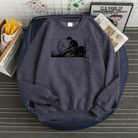 Produktbild von Jujutsu Kaisen Hoodie – Fushiguro Megumi Edition in der Farbe White, Größe XL - Jetzt erhältlich bei Tarduu.