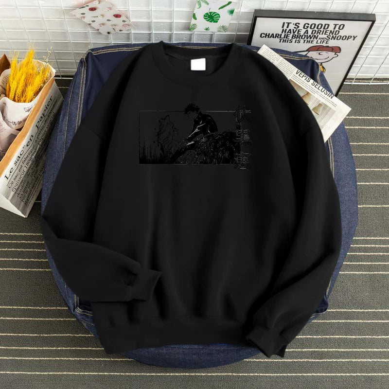 Produktbild von Jujutsu Kaisen Hoodie – Fushiguro Megumi Edition in der Farbe White, Größe S - Jetzt erhältlich bei Tarduu.