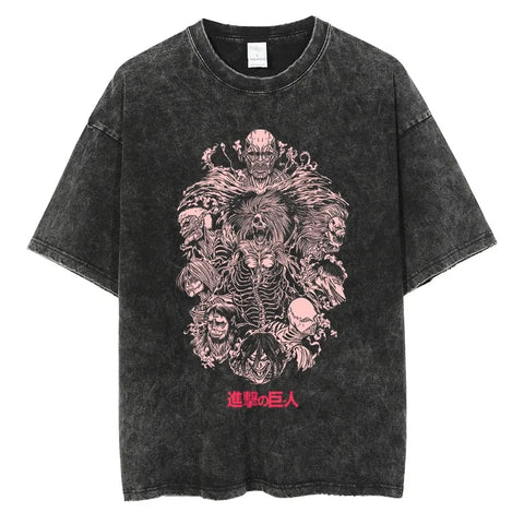 Produktbild von Attack on Titan Charakter T-Shirt – Stylisher Look in verschiedenen Farben in der Farbe 19, Größe XL - Jetzt erhältlich bei Tarduu.