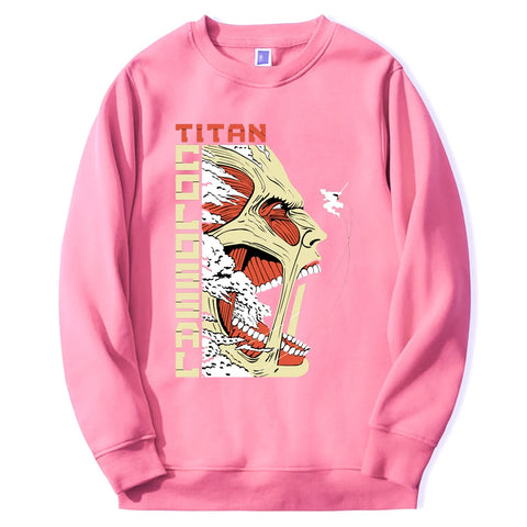 Produktbild von Attack on Titan Pullover – Bertholdt als Kolossaler Titan Edition in der Farbe Dark Gray, Größe 4XL - Jetzt erhältlich bei Tarduu.