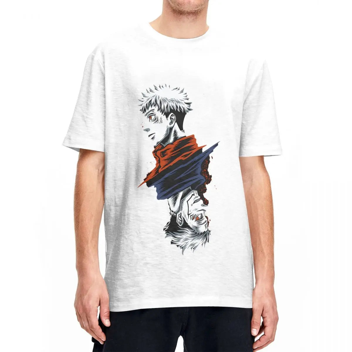 Produktbild von Yuji vs. Sukuna - Jujutsu Kaisen Charakter-T-Shirt in der Farbe Dark Grey, Größe XL - Jetzt erhältlich bei Tarduu.