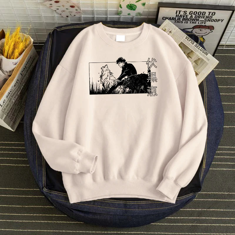 Produktbild von Jujutsu Kaisen Hoodie – Fushiguro Megumi Edition in der Farbe Yellow, Größe M - Jetzt erhältlich bei Tarduu.