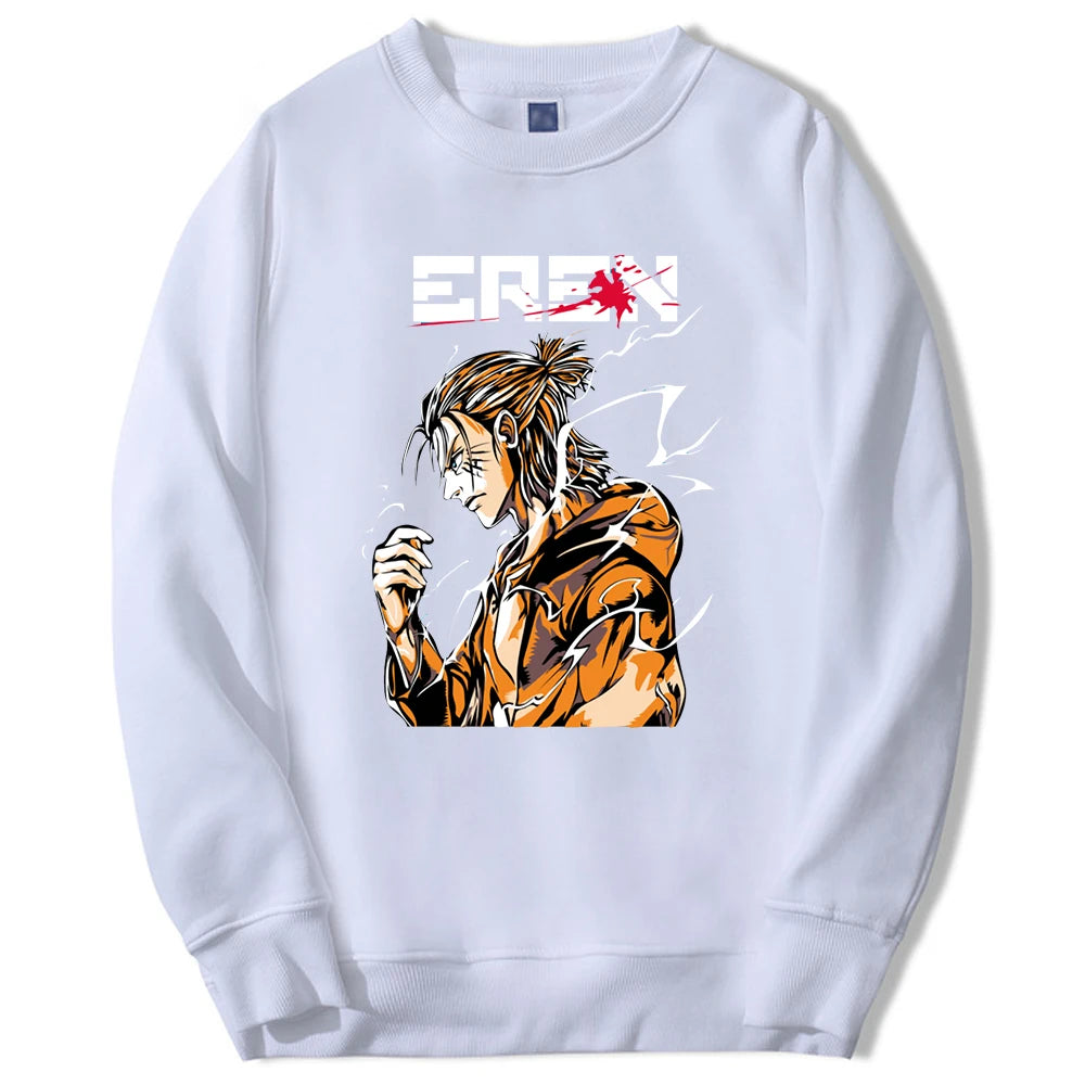 Produktbild von Attack on Titan Pullover – Eren Jäger Edition in der Farbe Blue, Größe 4XL - Jetzt erhältlich bei Tarduu.