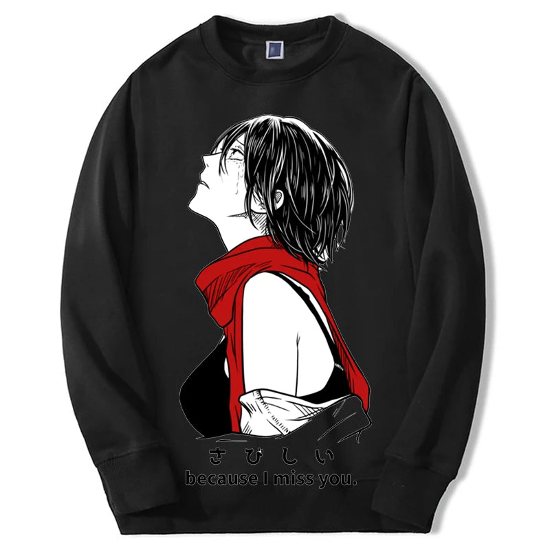 Produktbild von Attack on Titan Pullover – Mikasa Ackerman Edition in der Farbe Pink, Größe XXXL - Jetzt erhältlich bei Tarduu.