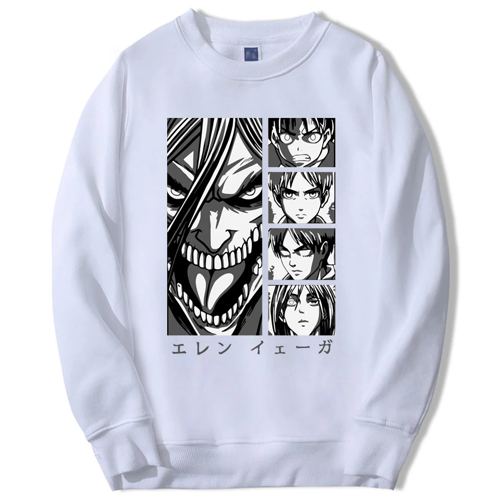 Produktbild von Attack on Titan Pullover – Eren in Titan-Form Edition in der Farbe Yellow, Größe 4XL - Jetzt erhältlich bei Tarduu.