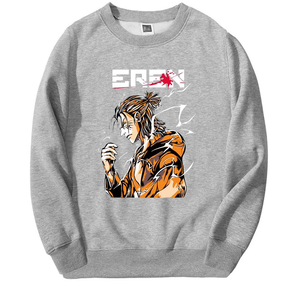 Produktbild von Attack on Titan Pullover – Eren Jäger Edition in der Farbe Black, Größe L - Jetzt erhältlich bei Tarduu.