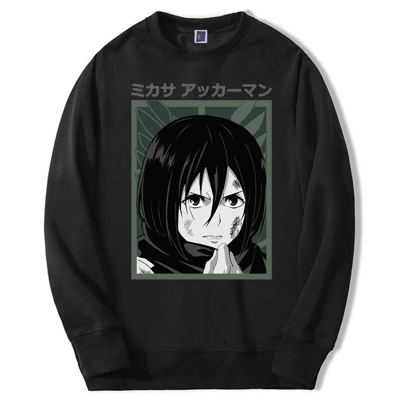 Produktbild von Attack on Titan Pullover – Mikasa Ackerman Solo Edition in der Farbe Yellow, Größe 4XL - Jetzt erhältlich bei Tarduu.