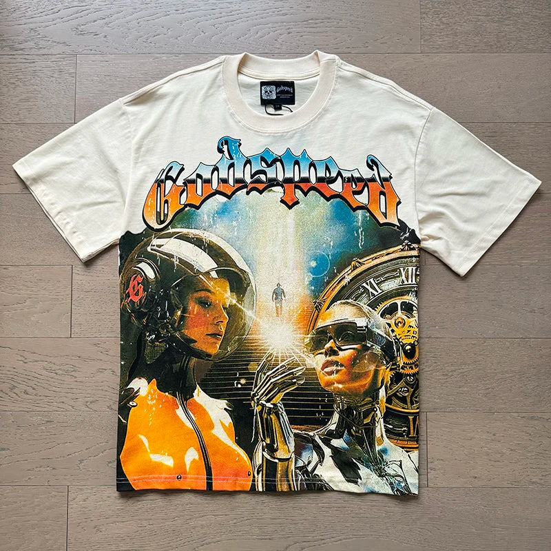 Godspeed T-shirt – Amerikaanse High Street Mode